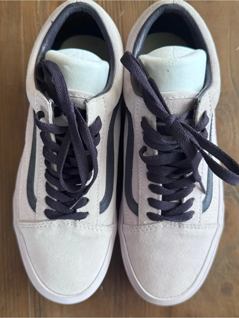 Vans Old Skool Stackform Lavender Suede Platform Sneakers 8